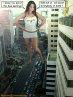 giantess collage city barefoot streets kristina lilipucien