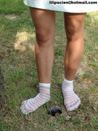 collage feet socks shrunken_man nylon lilipucien