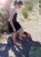 collage brunette slave ponytail bondage worship shrunken_woman humiliation flip_flops lilipucien