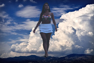 collage landscape mega skirt wonderslug walking mountains clouds sky evening_sky yasmin photosession_beregous