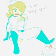 drawing giantess crush color clothed high_heels butt_crush foot_crush princess_rosalina mario_kart sleepycoffin