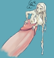 drawing color giant penis cock_vore unknown_artist shrunken_woman source_needed slime_girl cum_girl