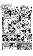 breasts drawing growth giantess giga city mega comic monochrome destruction rampage military story gloves boots explosion cruel mountains series cape leotard dialogue villain helmet missile big_uns drusilla