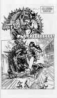 drawing giantess comic monochrome story monster fighting series thunderstep big_uns