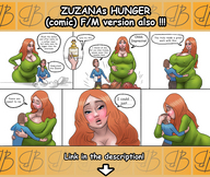 drawing giantess comic color large_breasts long_hair blue_eyes red_hair bbw amazon lesbians bigbig