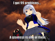 giantess white_hair long_hair looking_down captions digital_render desu-of-hakurei