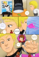 drawing blonde comic color tongue giant brunette underwear story shrunken_men unaware shrunken_man siblings ayami6 my_sister_the_giantess incest