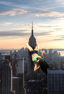 breasts giantess collage city mega buildings helicopter brunette unknown_artist muscles abs skyscraper thighs athletic sky sunset new_york_city empire_state_building