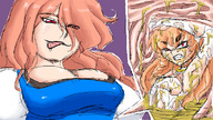 drawing long_hair camel digestion pink_hair stomach internal_view