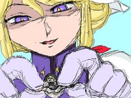 drawing blonde handheld camel touhou short_hair cruel yukari_yakumo marisa_kirisame no_background
