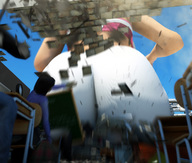 giantess butt destruction preview point_of_view sample_image redfiredog digital_render school_wrestling_contest