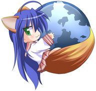 giantess firefox parody izumi_konata jun_(aoerm) jun_(artist) lucky_star