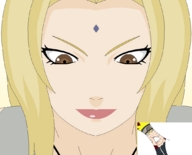drawing blonde color naruto teeth brown_eyes tsunade animation chewing naruto_(series)