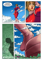 drawing mega blonde comic color glasses boots foot_crush shadow unaware clouds houses sky giantessfan clothed_giantess looking_at_tiny