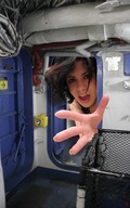 giantess collage brunette hand face palm reaching jr giantess_katelyn looking_in hatch ship_bulkhead
