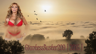 collage mega blonde swimsuit cleavage clouds sky birds looking_at_viewer giantessbuster209 amber_lynn_bach
