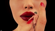 finger lips shrunken_man between_fingers big_lips manicure red_lipstick digital_render jamesmason0