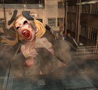 growth giantess city blonde destruction topless digital_render underground