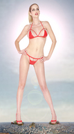 collage city mega swimsuit destruction high_heels helicopter fire shadester smoke sky