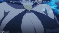 breasts drawing color cleavage animation unknown_anime bouncing subtitles