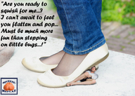 collage domination story shrunken_man underneath under_foot squeezemeflat slippers imminent_crush