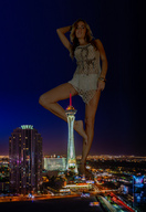 collage city mega barefoot buildings night sky mick_78 las_vegas looking_at_viewer city_lights