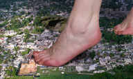 collage mega destruction toes barefoot houses pedicure tolik giantess_feet