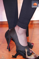 crush collage high_heels domination shrunken_man under_foot pedicure floor squeezemeflat
