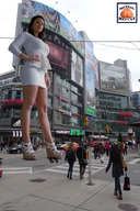 giantess crush collage city buildings domination foot_crush streets under_foot looking_at_viewer pedestrians squeezemeflat street_view