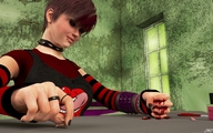 crush blood short_hair shrunken_men hand table cruel hand_crush fist between_fingers manicure looking_at_victims victims digital_render jamesmason0 battery