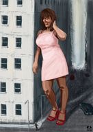drawing giantess buildings sandals streets vehicles pandoza
