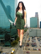 giantess collage city high_heels buildings wonderslug dress legs walking foot_print streets vehicles kim_kardashian vehicle_crush