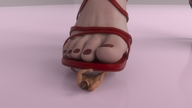 nude feet penis sandals foot_crush shrunken_man pedicure struggling digital_render eminent_crush