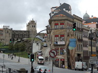 giantess collage city blonde buildings streets dangle vehicles between_fingers looking_at_viewer zed782