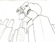 drawing giantess city mega butt anime gloves supergirl voluminous costume cape dc_comics