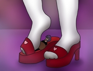 drawing feet domination in_shoe socks shrunken_man under_foot imminent_crush