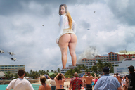giantess collage butt buildings helicopter legs jets smoke spectators military_jets x-large