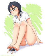 5474 - ass barefoot black_hair bleach blonde_hair dfer feet gian