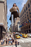 giantess collage city mega huge_breasts vehicles milena_velba looking_at_viewer