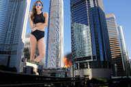 breasts giantess collage mega destruction brunette wonderslug fire skyscraper sunglasses smoke hong_kong gigi jehane_paris