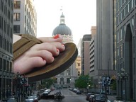 giantess collage feet city vehicles flip_flops mick_78 orange_nails