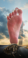 mega destruction barefoot soles red_hair danskjavel