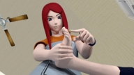 naruto barefoot red_hair shrunken_man between_toes ceiling_fan digital_render naruto_(series)