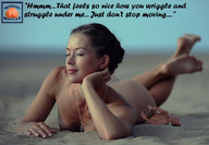 collage nude beach domination story shrunken_man sand underneath pinned necklace squeezemeflat struggling