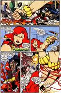 drawing giantess city mega comic color destruction barefoot story giganta red_hair fighting flying bracelet ankle_bracelets leopard_print dc_comics wonder_girl lashing cassie_sandsmark