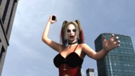 giantess city handheld buildings harley_quinn vehicles police_car digital_render crushguy05