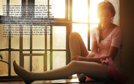 giantess brunette stockings story shrunken_man looking_down looking_up braid pink_skirt pink_shirt on_top_of_giantess