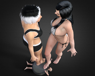 crush small_man size_difference barefoot domination unknown_artist foot_crush amazon cruel underneath pinned digital_render