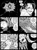 drawing comic monochrome shrunken_woman internal_view shyguy9