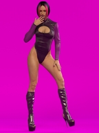 vore mouth toes cleavage pink_hair boots hand shrunken_man mr_luigi thighs manicure karen digital_render